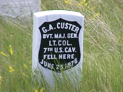 Custer's Last Stand.  Little Bighorn Battlefield National Monument.