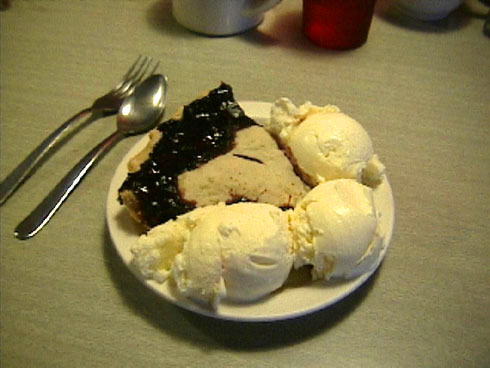 Blackberry Pie alamode at The Park Cafe.